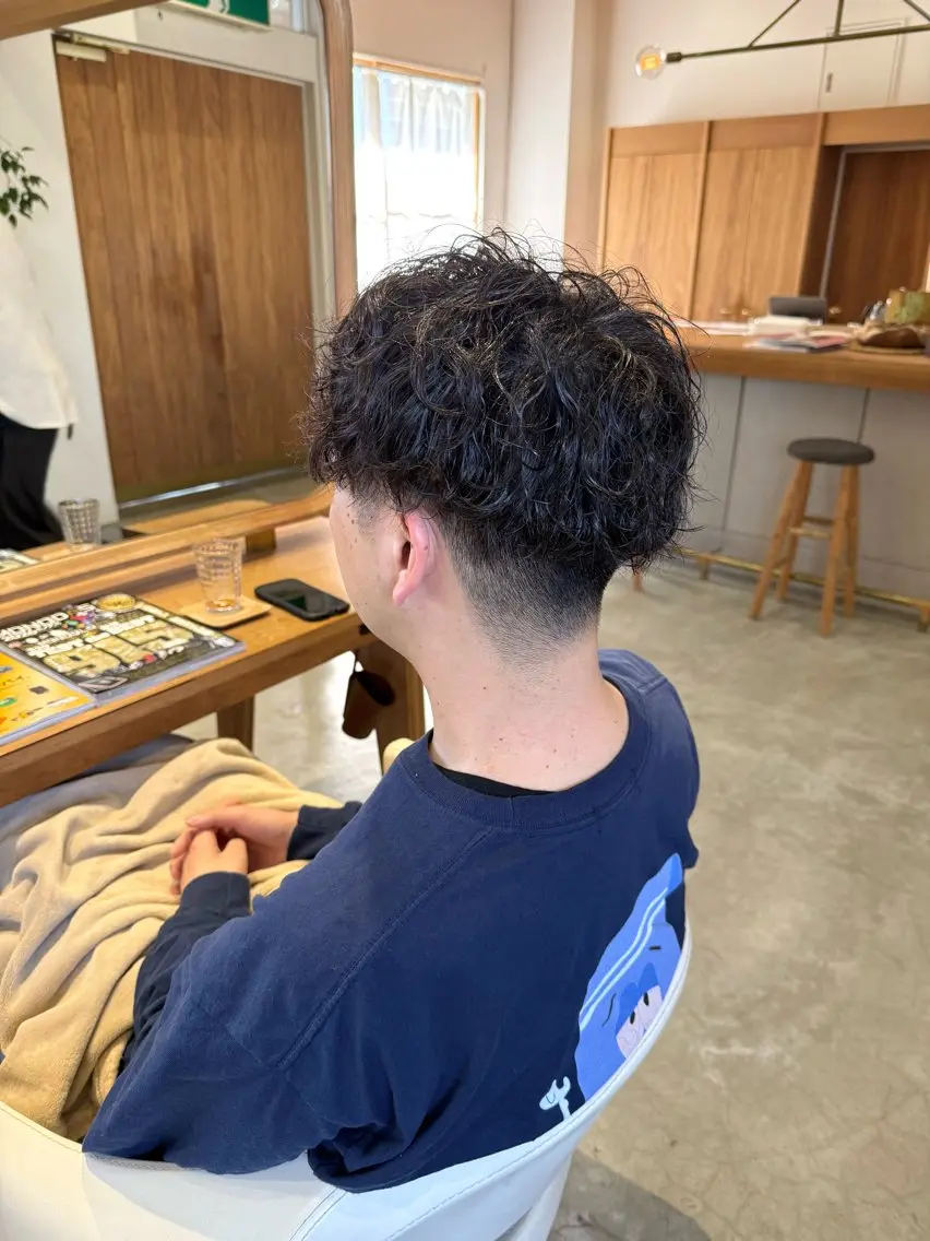 【メンズ大歓迎】カット+コールドパーマ(ショートヘア、ボブ、メンズパーマ)の写真
