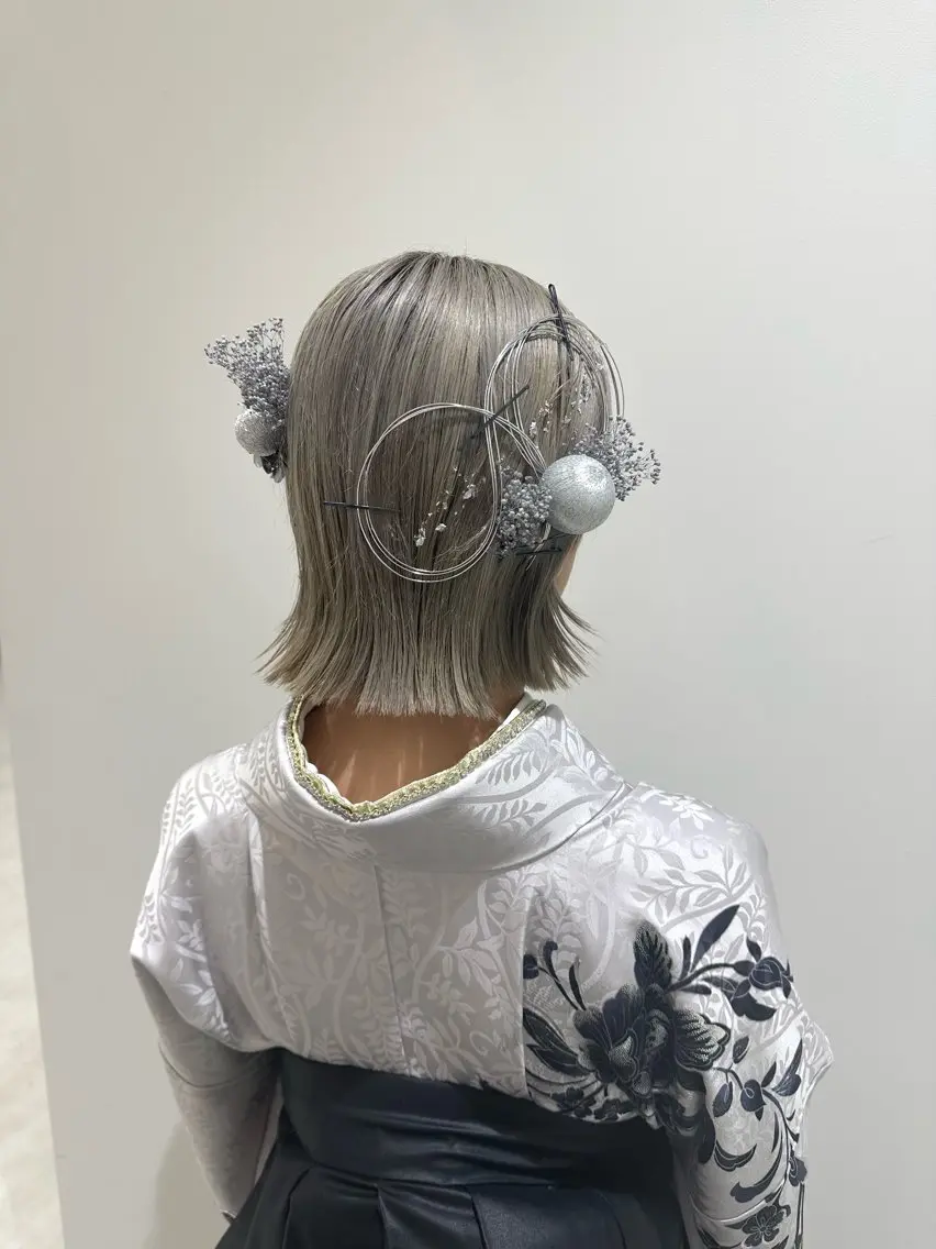 ヘアアレンジ 🤍透明感カラー・ きらら‎🤍のヘアスタイル