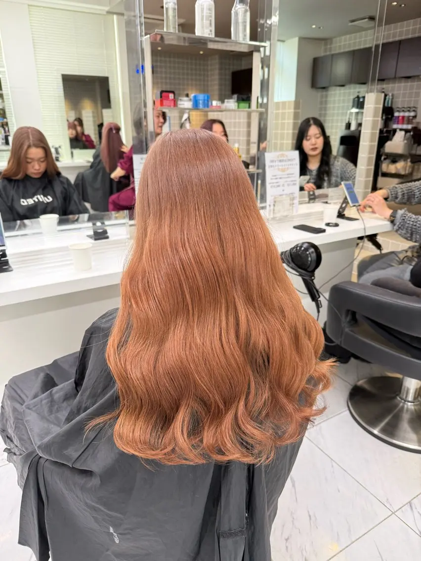 ロング カラー ヘアアレンジ ヘアカラー トリートメント ヘアセット 💗横浜美容室 💗HARUNAのヘアスタイル