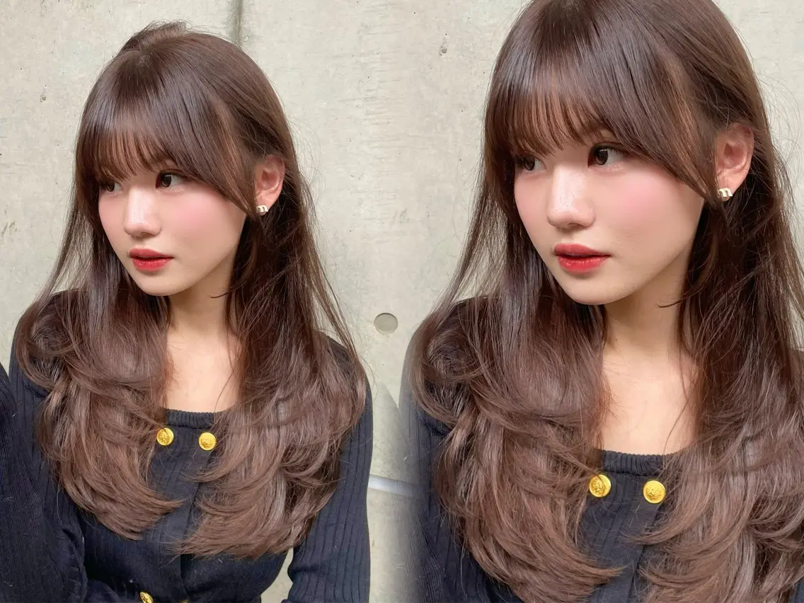 ロング カラー カット ヘアカラー トリートメント レイヤー/縮毛矯正 マスター✨️タケルのヘアスタイル