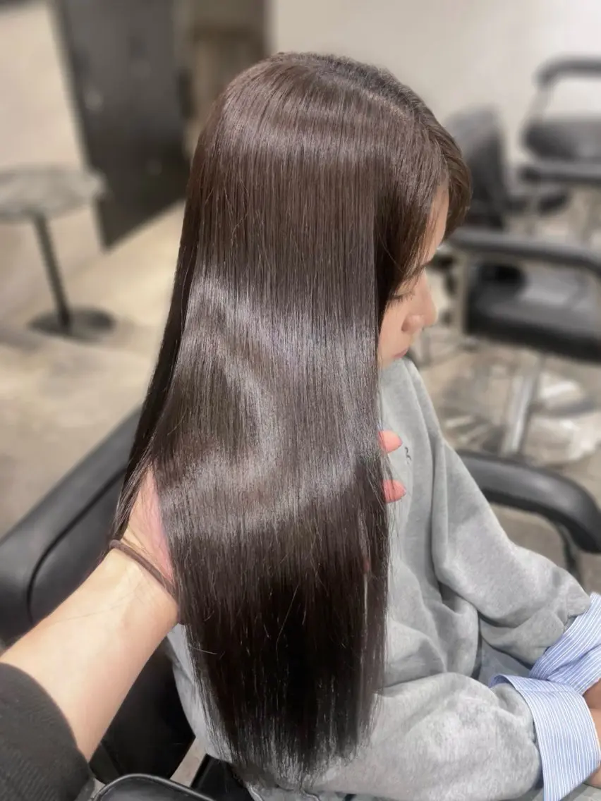 ロング カラー ブリーチ 透明感カラー ブリーチなしカラー トリートメント ヘアカラー トリートメント 高級salon🤍 自由が丘徒歩1分のヘアスタイル