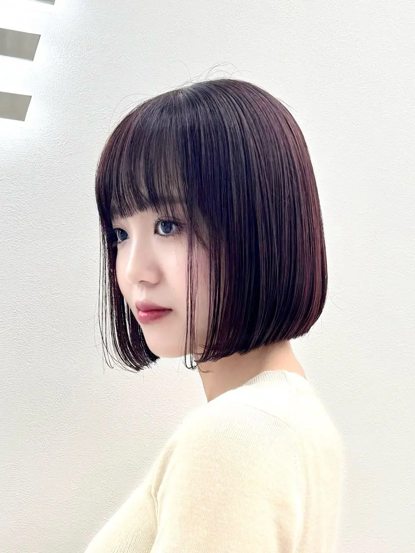 ショート カラー ヘアアレンジ カット ヘアカラー トリートメント ヘッドスパ ヘアセット 縮毛矯正🤍 ボブ/ HIKARIのヘアスタイル