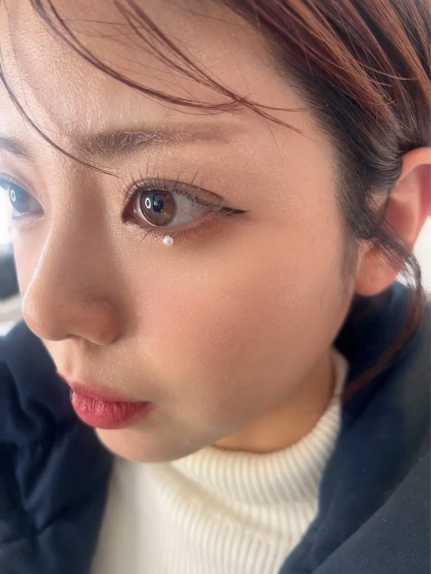 【韓国アイドルメイク🇰🇷💄】まつ毛を1本1本丁寧にお付け致します☺️つけまつ毛付きのメニューです🌷の写真