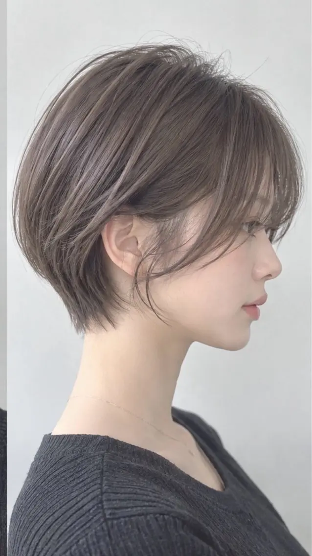ショート カラー ショートヘア カット ヘアカラー FORCE 青木明日翔のヘアスタイル