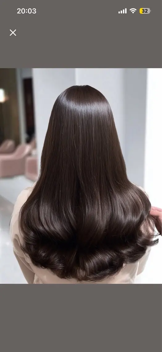 ロング パーマ 縮毛矯正 トリートメント 韓国×艶ハイトーンが かわいい✨️リオ🍒のヘアスタイル
