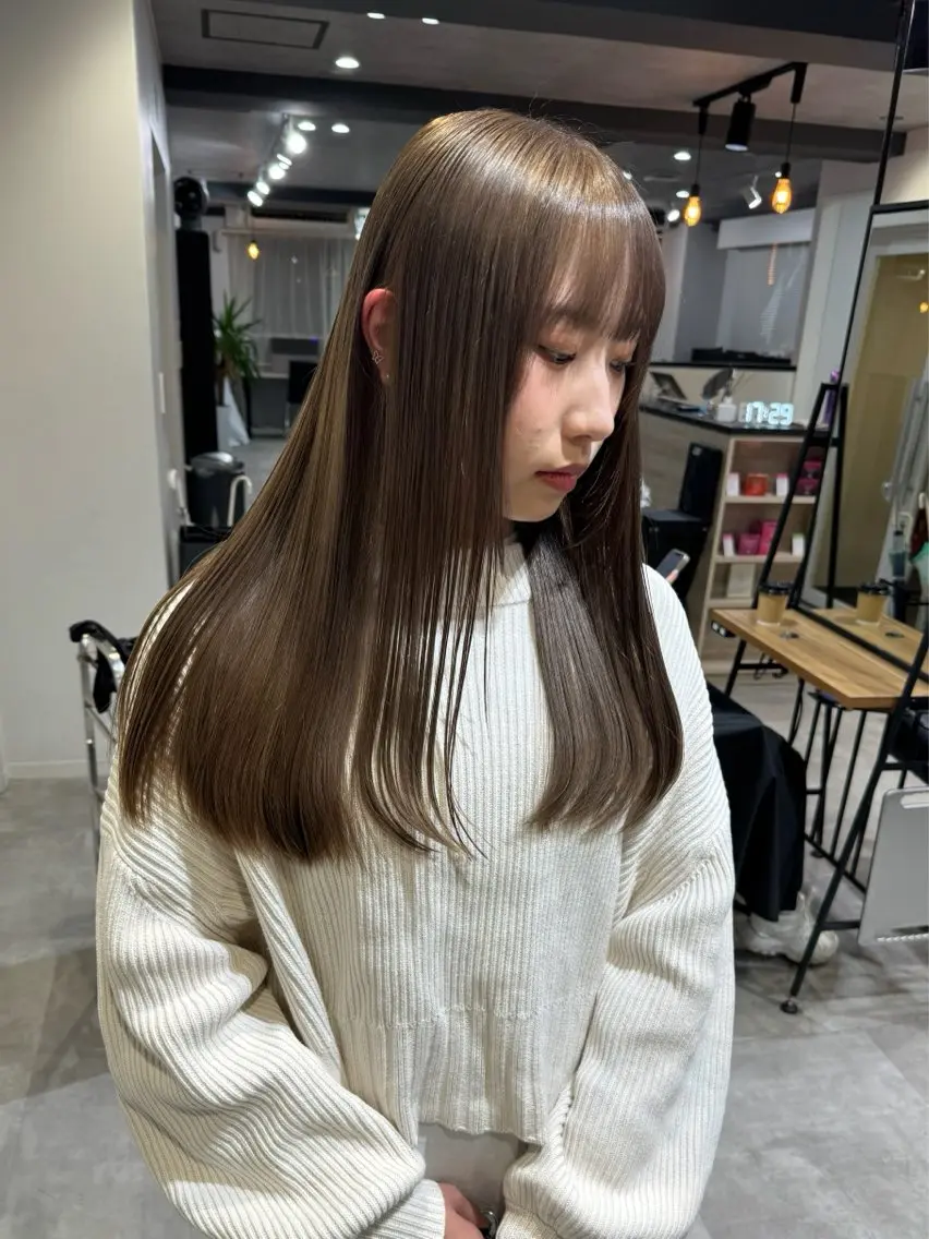 ✂️ご新規様限定✂️【ブリーチなしワンカラー+前髪カット】の写真