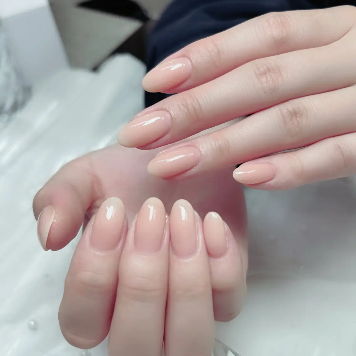 ネイル フレンチネイル ジェルネイル キラキラネイル 韓国ネイル マグネットネイル ハンドネイル Cute Tips nailのネイルデザイン