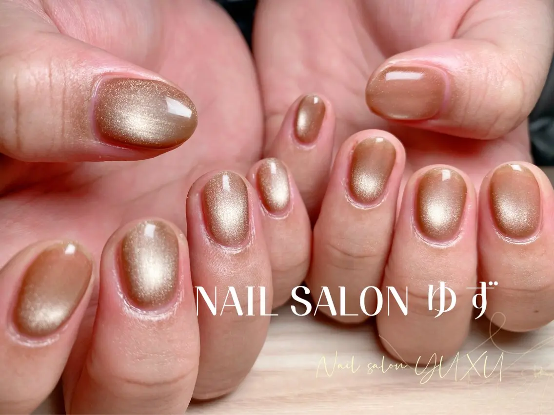 ネイル カジュアル チークネイル 成人式 ドット フレンチネイル ハンドネイル ゆず- Nail Salonのネイルデザイン