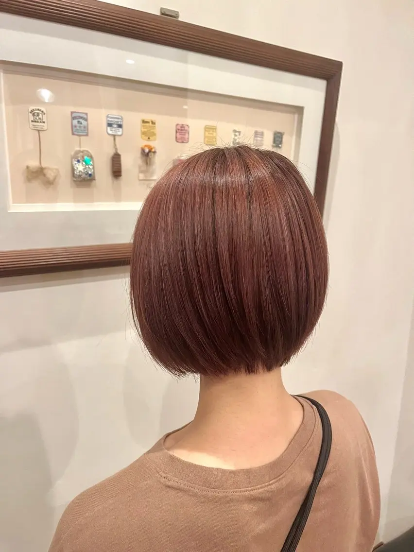 ショート カラー 丸みショート ショートヘア 栗林 姫花のヘアスタイル