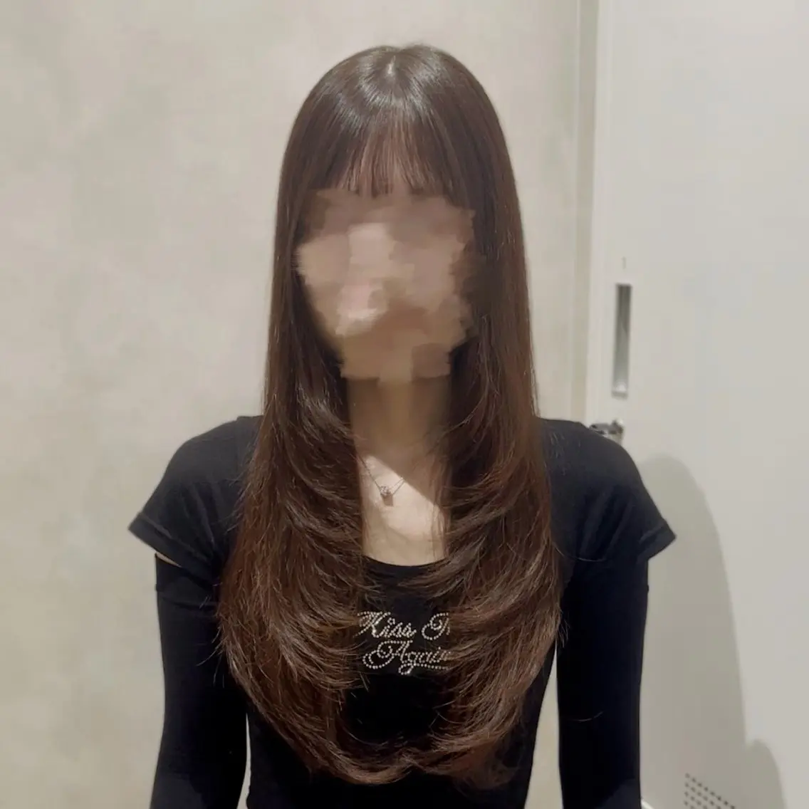 ロング ロングレイヤー レイヤーカット ロング カット ヘアカラー トリートメント 🧸透明感カラー/ haruka🧸のヘアスタイル