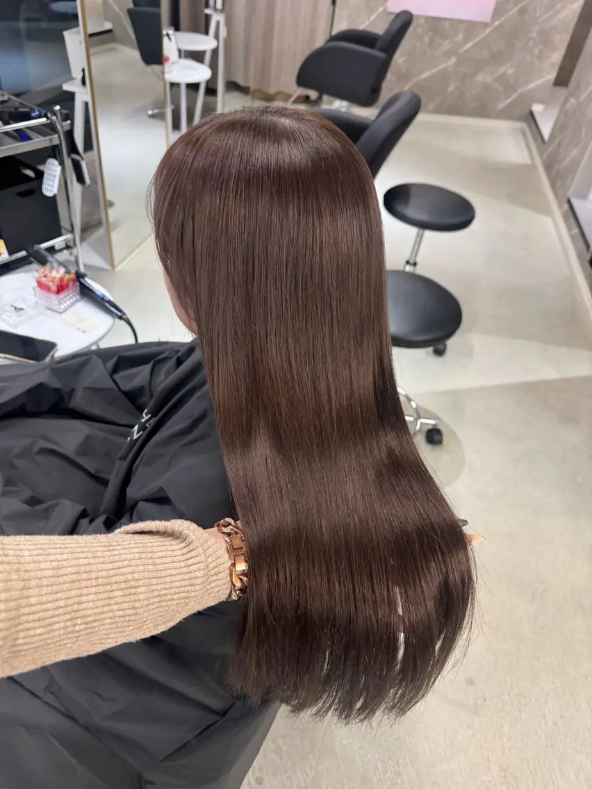 ロング カラー ブラウンカラー ナチュラルブラウン ヘアカラー 髪質改善🫧 カラー特化/Hinaのヘアスタイル