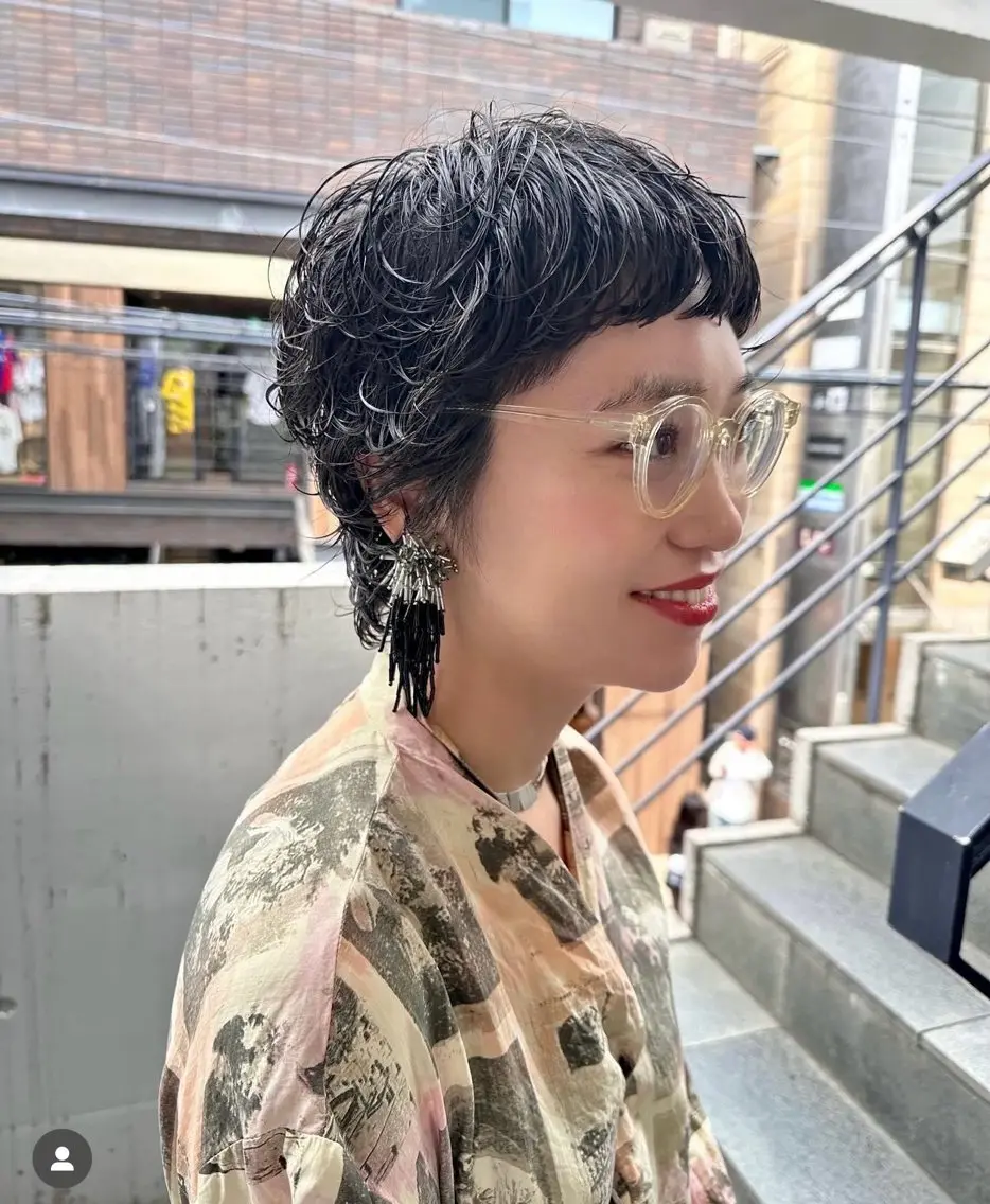 ショート パーマ カット パーマ KAWATOKO MISUZUのヘアスタイル