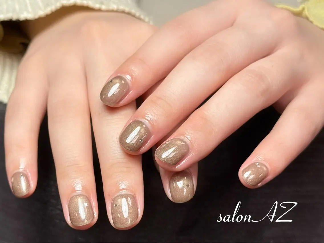 ネイル アートネイル フットネイル フレンチネイル マグネットネイル 持ち込み ハンドネイル salon AZのネイルデザイン