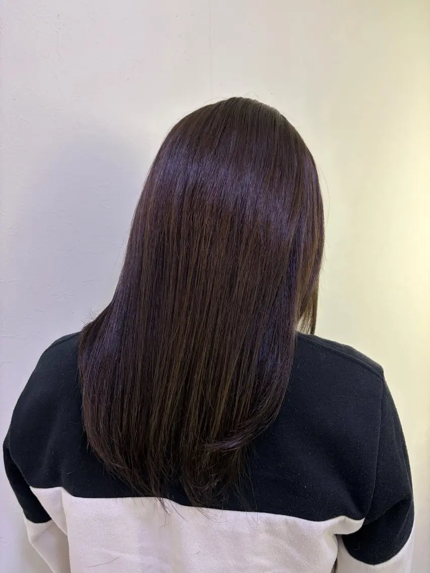 セミロング カラー ブラウンカラー 🍵rinka 🍵カラーモデル募集のヘアスタイル