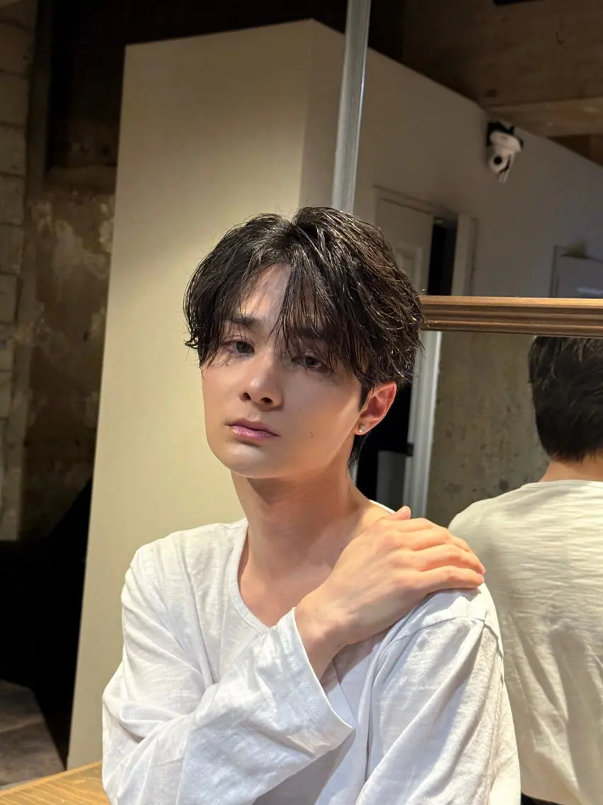 パーマ メンズ フェザーパーマ メンズパーマ カット パーマ 縮毛矯正 メンズ/佐藤 恒輝のヘアスタイル