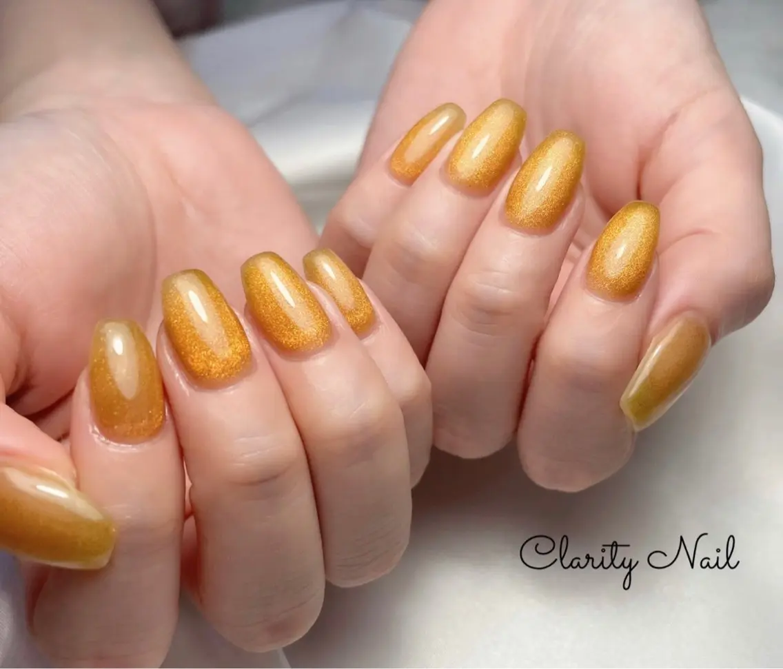 ネイル マグネットネイル ワンカラーネイル ハンドネイル Clarity Nailのネイルデザイン