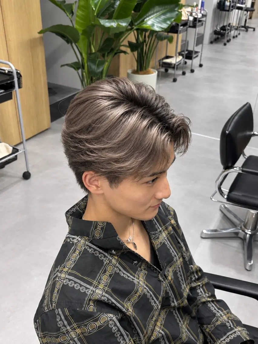 カラー メンズ ヘアカラー ヘアセット 福岡天神Abbey_ yutakaのヘアスタイル