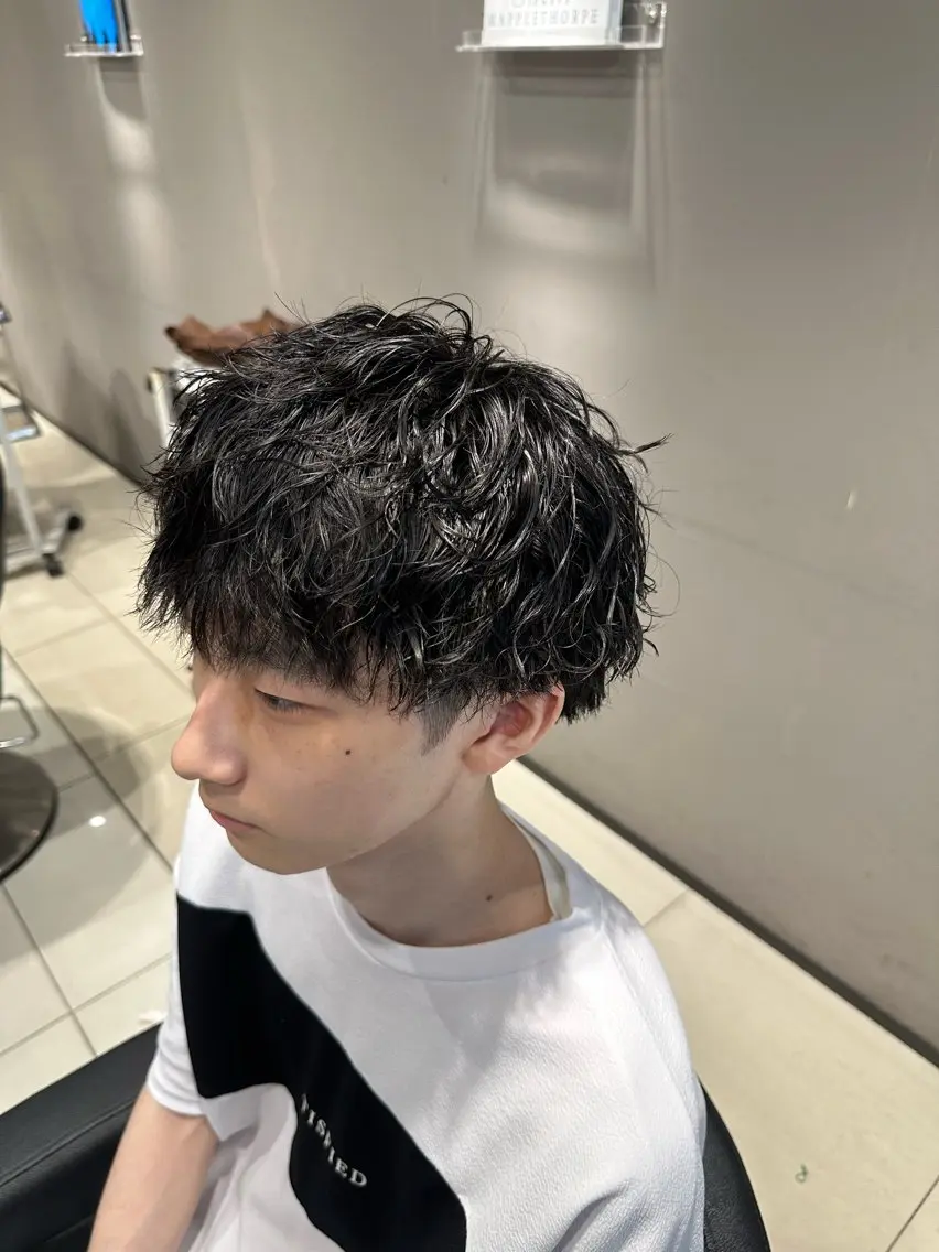 パーマ メンズ カット パーマ メンズ特化美容師💠 / 関内 / レンのヘアスタイル