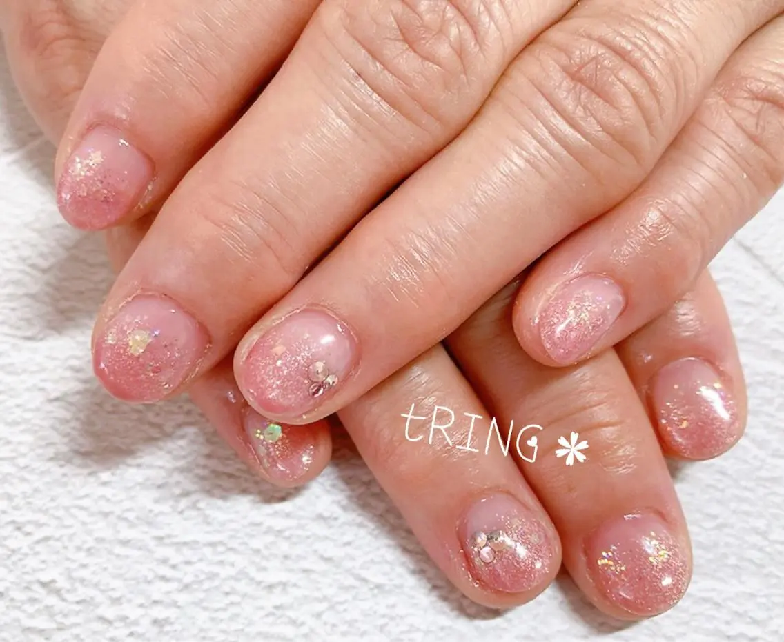 ネイル ハンドネイル tRING＊ しいの木台のネイルデザイン