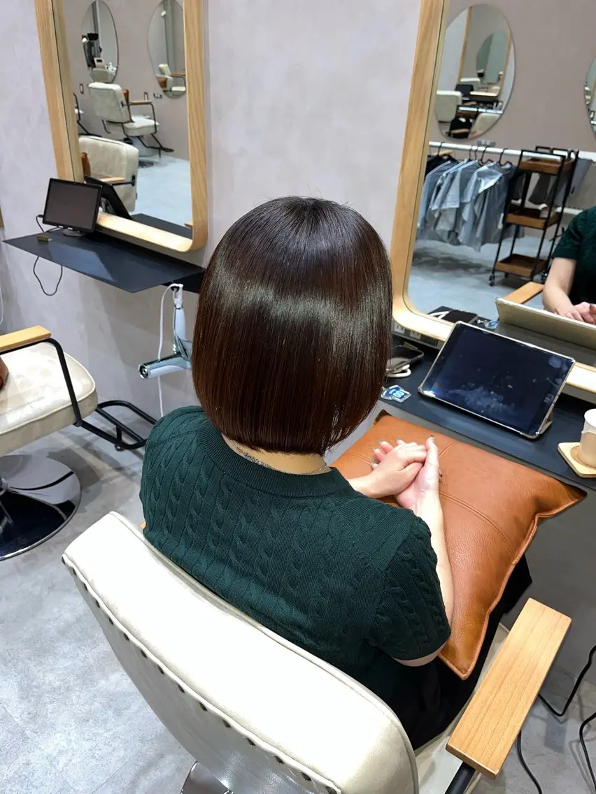 ショート 縮毛矯正 髪質改善/艶髪特化 /透明感✨️こうめいのヘアスタイル