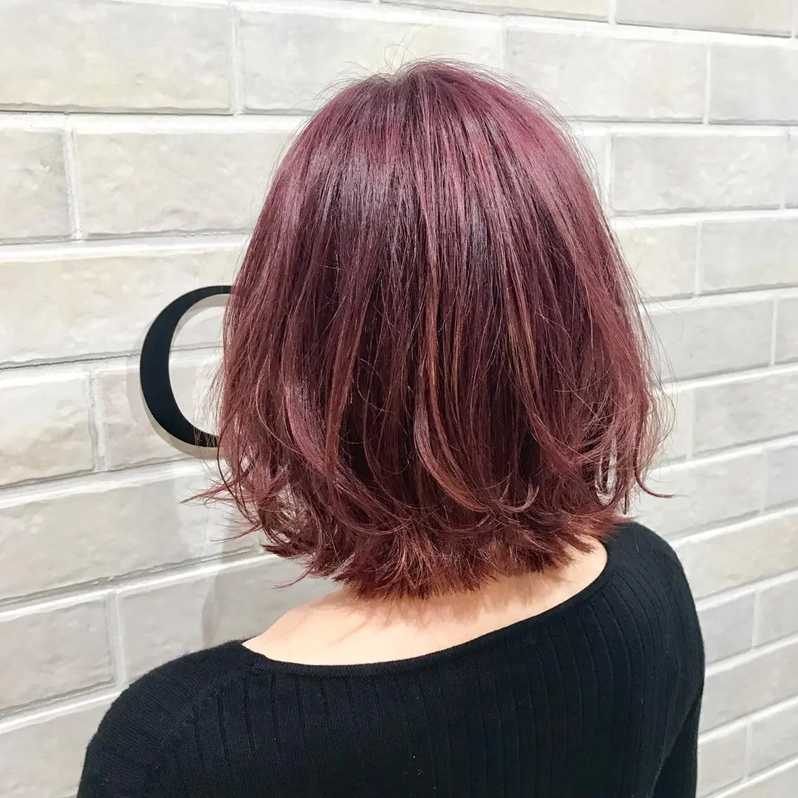 ミディアム カラー カット ヘアカラー トリートメント LACHIC LISAのヘアスタイル