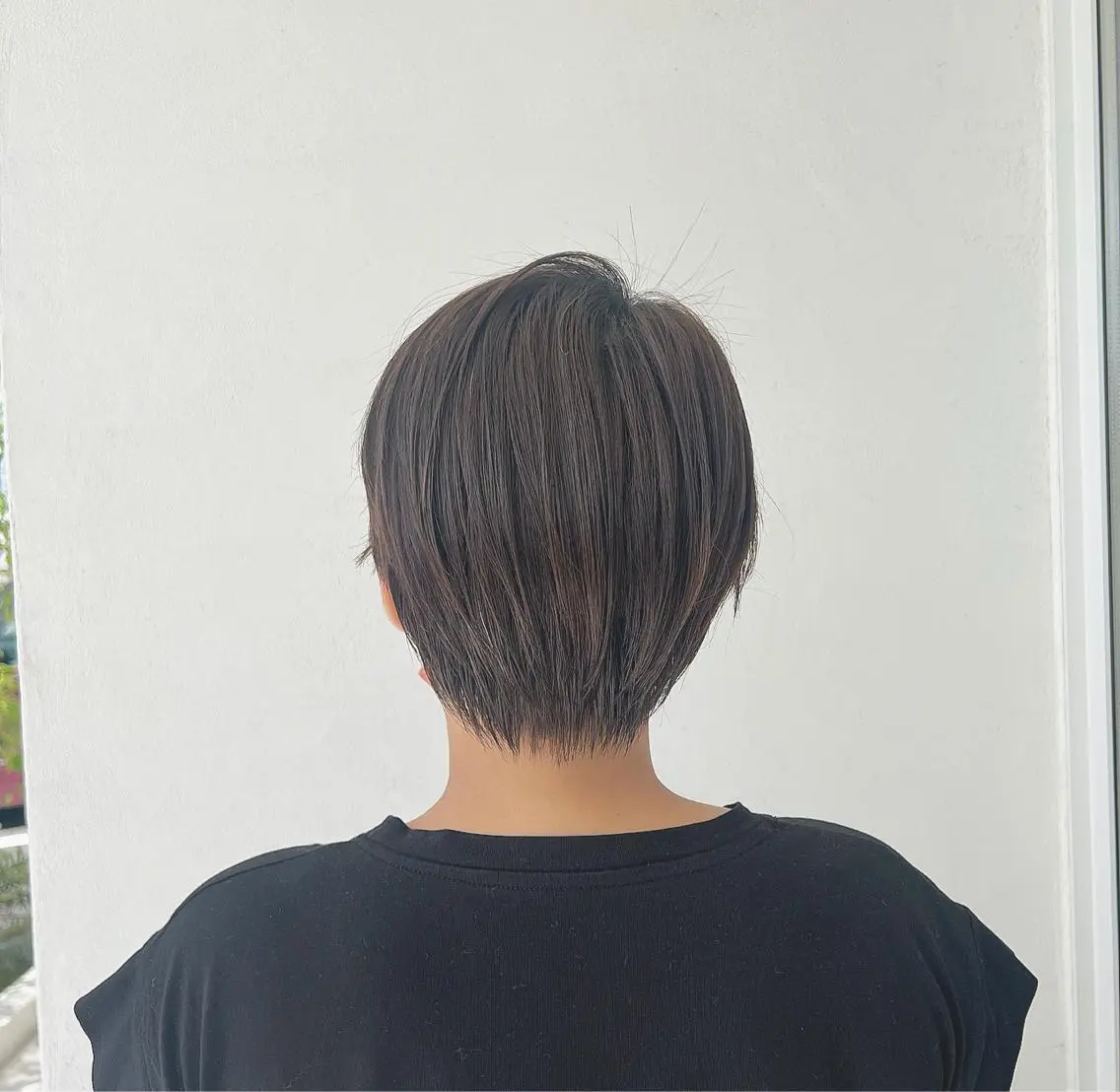 ショート ショートヘア 切りっぱなしボブ 👩🏼ミニボブのヘアスタイル