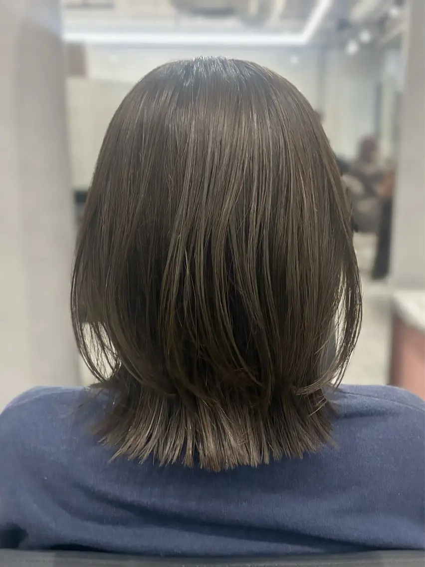 ミディアム カラー ボブレイヤー ボブ レイヤーカット TheEct🫧ca now SUZUNOのヘアスタイル