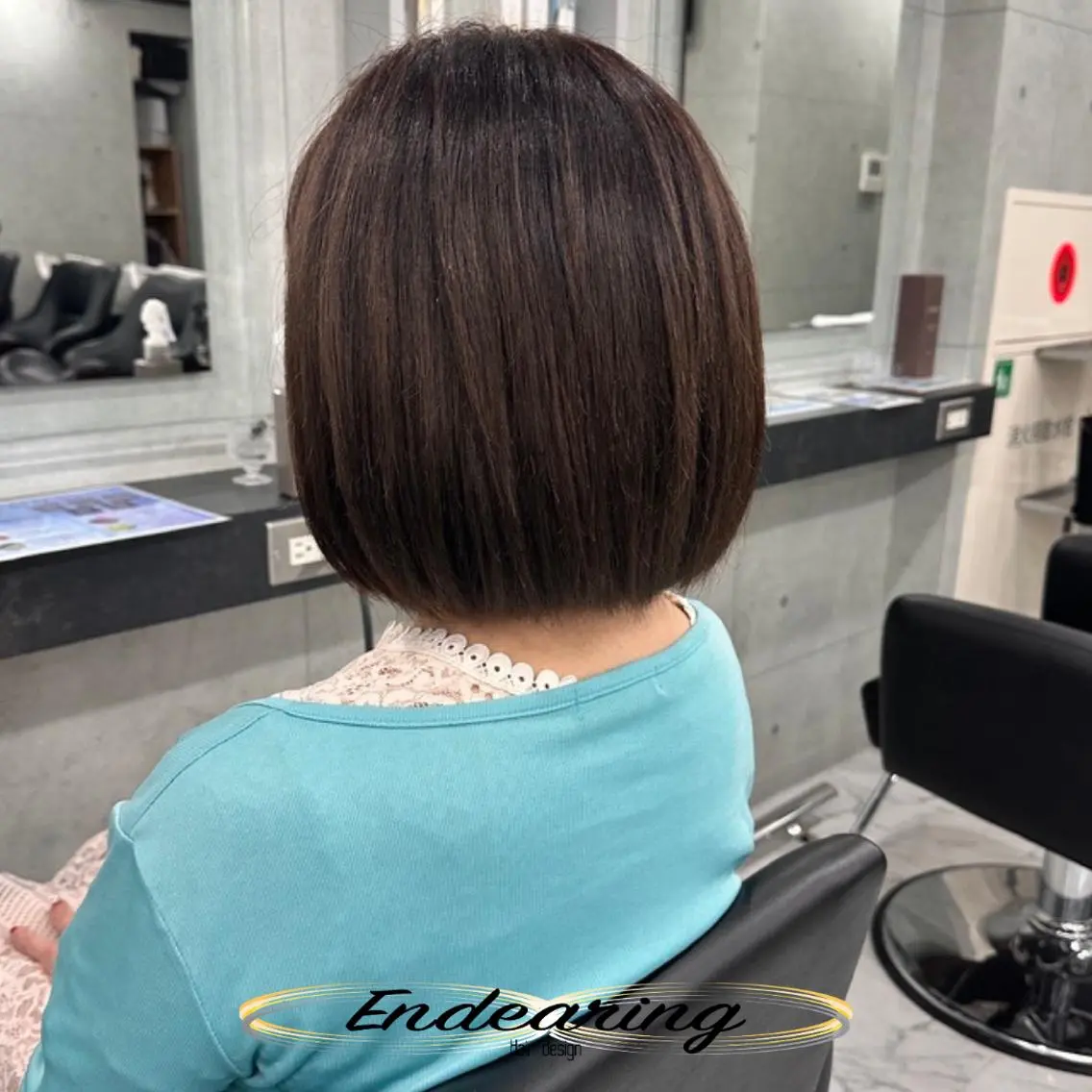 カラー 透明感カラー オレンジ シルバー ボブ カット ヘアカラー Endearing 銀座/YOKOのヘアスタイル