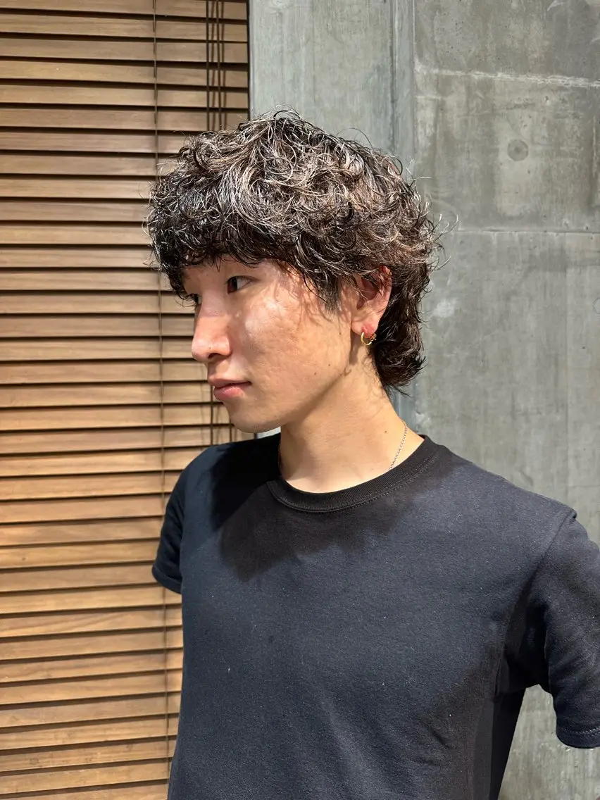 【　🌀jr stylist価格men's perm🌀　】　cut + perm※リクエスト予約の写真