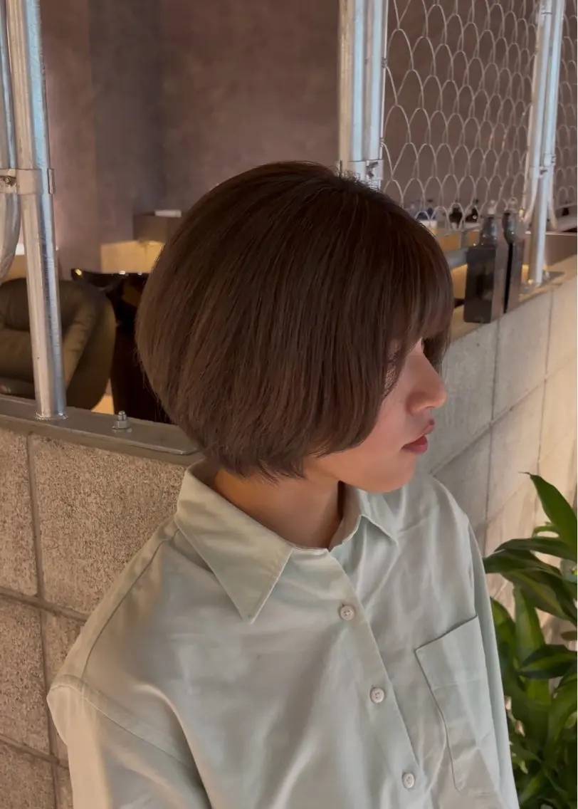 ショート カラー ヘアカラー トリートメント 脱白髪染め白髪ぼかし TERA(寺崎)のヘアスタイル