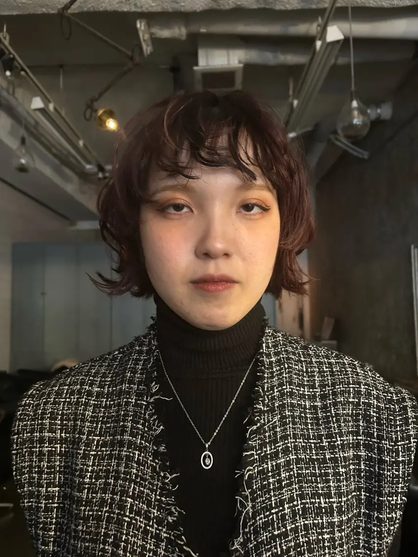 ショート パーマ カット こころ/カーリーヘア /シャドウパーマのヘアスタイル