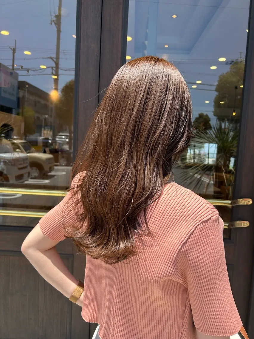 セミロング カット ヘアカラー merc.🌿 友藤鮎那のヘアスタイル