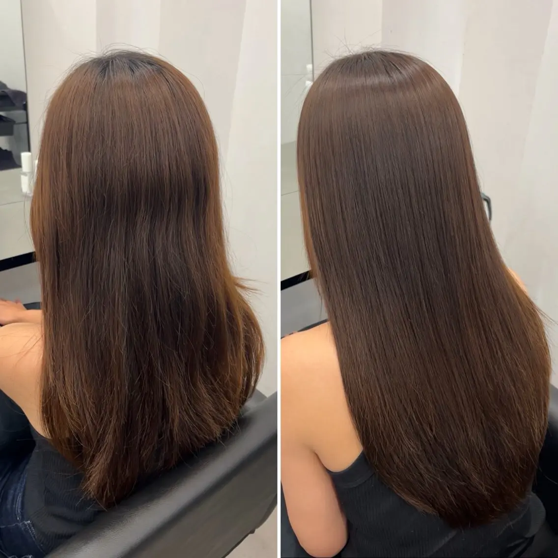 ロング カット ヘアカラー 縮毛矯正 トリートメント 髪質改善/縮毛矯正 梅田茶屋町/西尾祐作のヘアスタイル