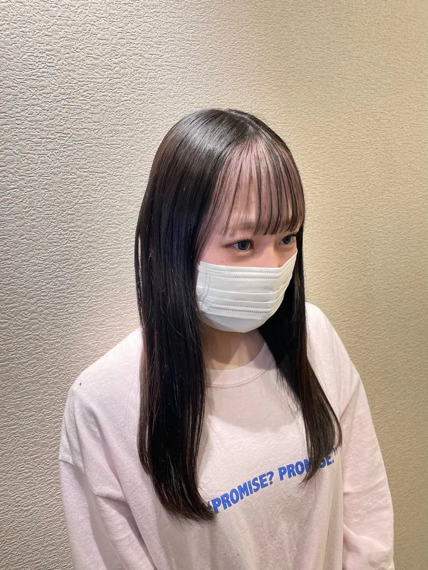 ロング カラー カット ヘアカラー トリートメント 佐々木 美帆のヘアスタイル