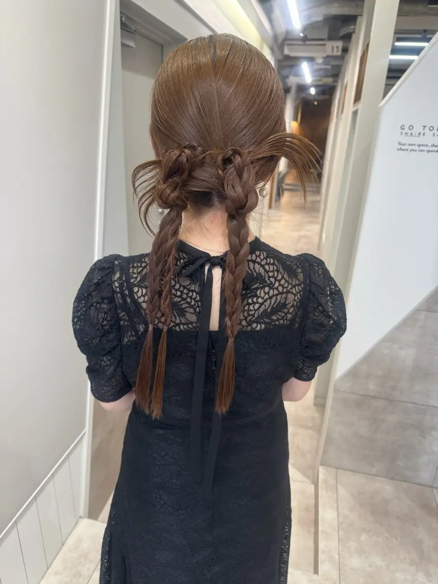 ロング ヘアセット 三輪 恭平のヘアスタイル