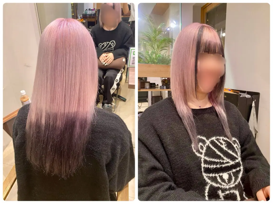 カラー デザインカラー ヘアカラー 井出 くるみのヘアスタイル