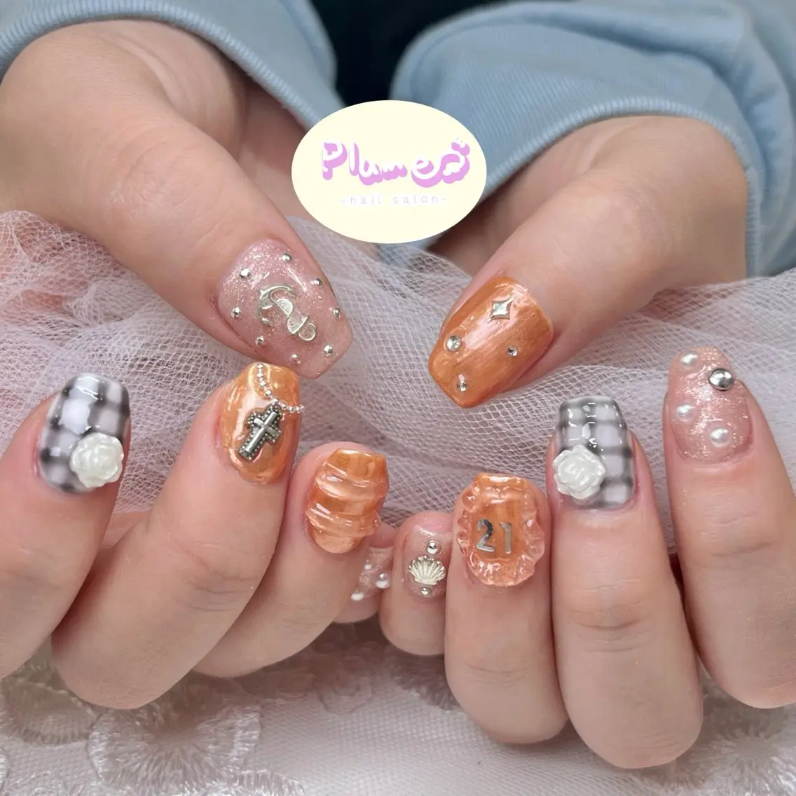 ネイル ハンドネイル plume nail ☆韓国ネイルのネイルデザイン