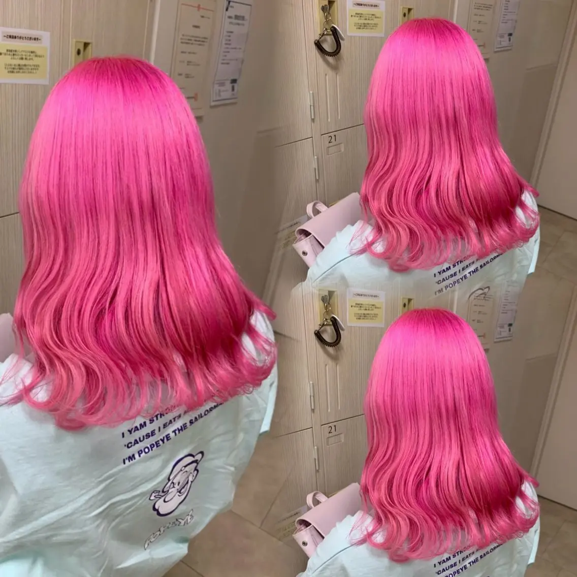 セミロング カラー ヘアカラー トリートメント 暖色/ブリーチカラー 🎀 M i k uのヘアスタイル