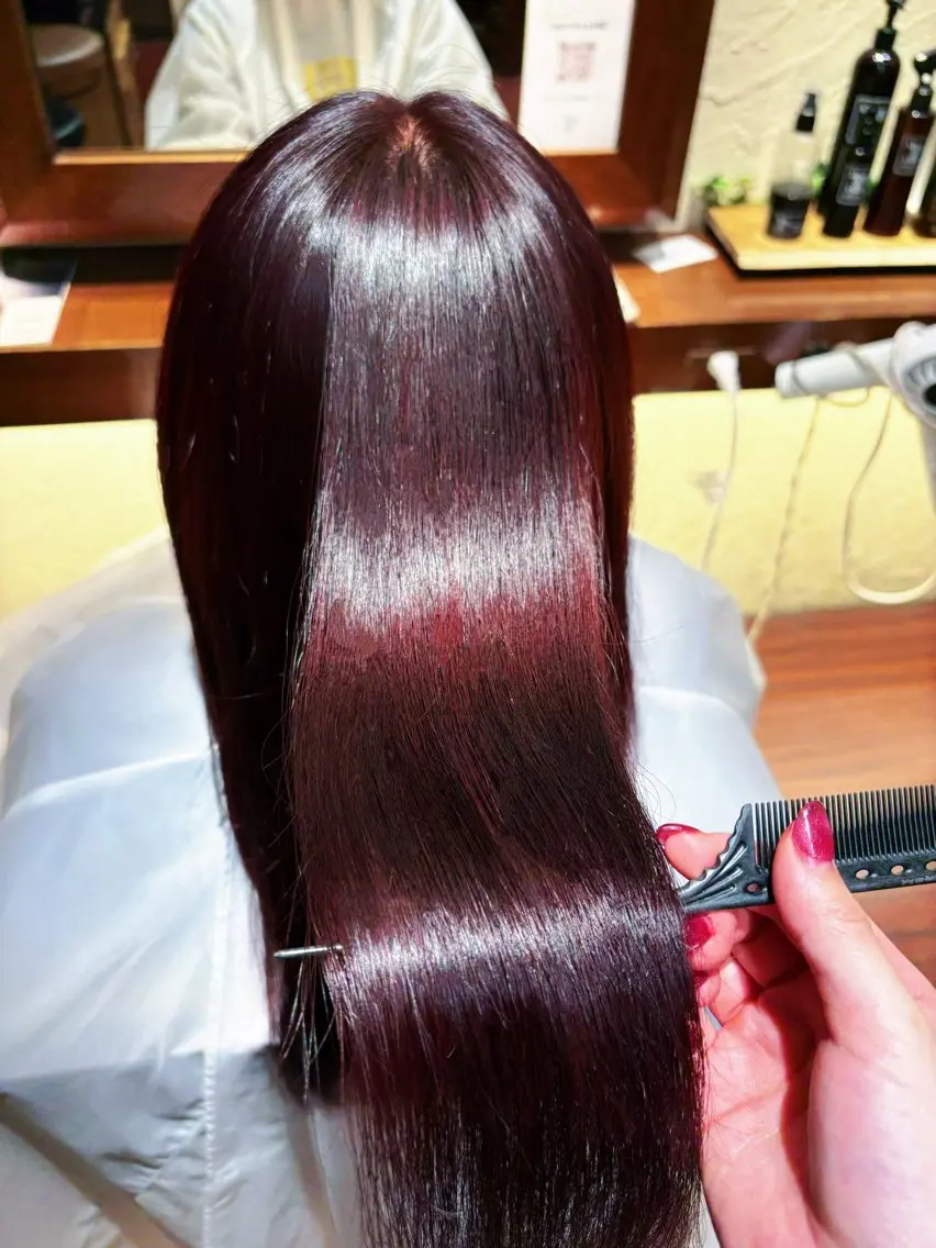 ロング カラー ヘアカラー 常世田 恵のヘアスタイル