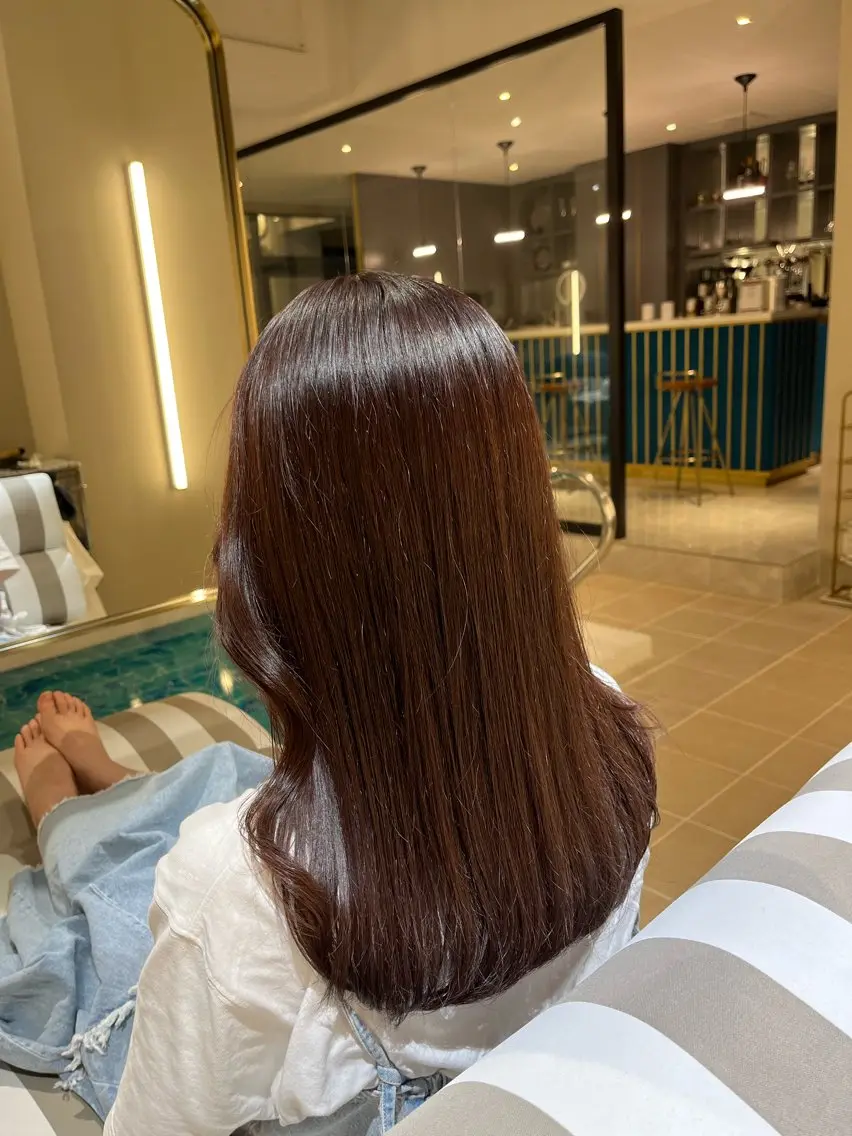 セミロング カラー カット SPUR ふうのヘアスタイル