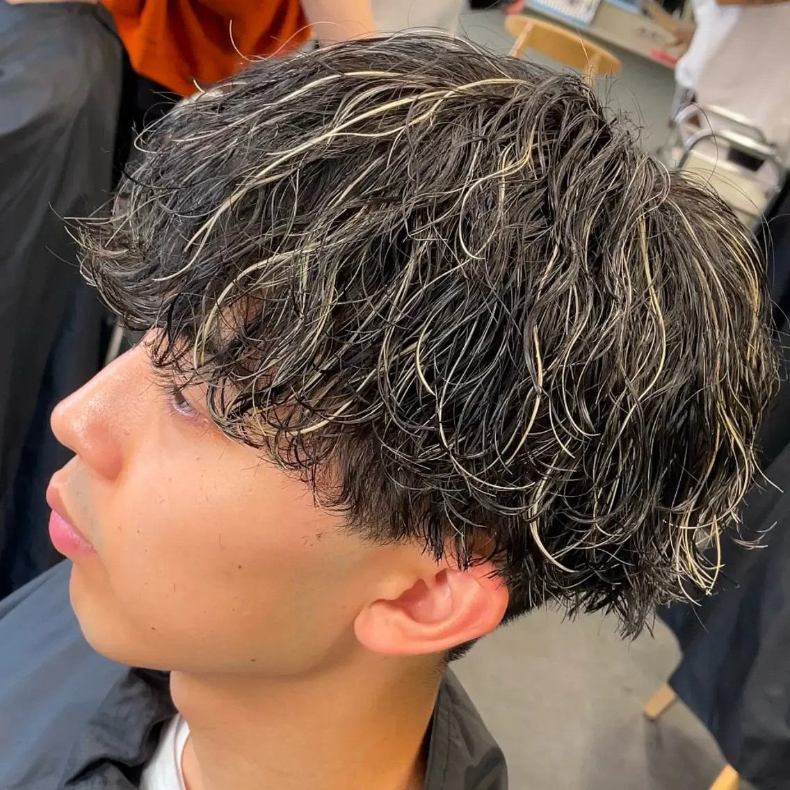 ミディアム カラー ヘアアレンジ メンズ fifth 石川 凪のヘアスタイル