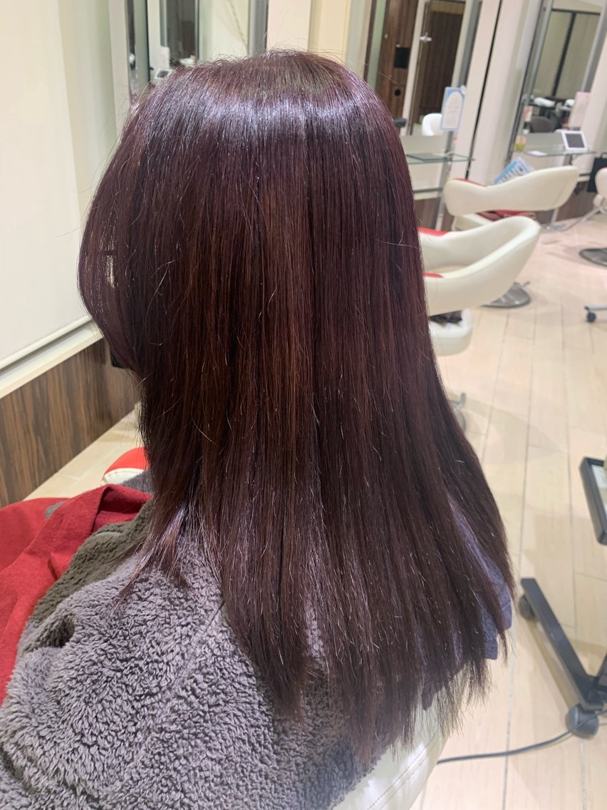 ロング カラー ブラウンカラー 透明感カラー ラベンダーカラー ヘアカラー Earth  水沢店 平栗　優佳のヘアスタイル