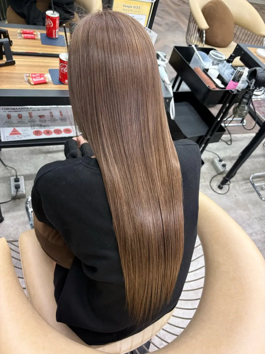 ロング 似合わせレイヤー🌟 巻ける縮毛矯正みつきのヘアスタイル