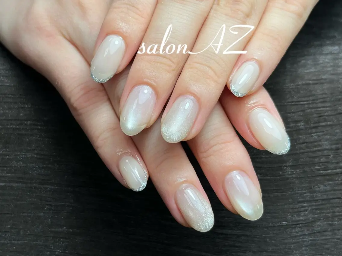 ネイル アートネイル 長さ出し フットネイル フレンチネイル ジェルネイル salon AZのネイルデザイン