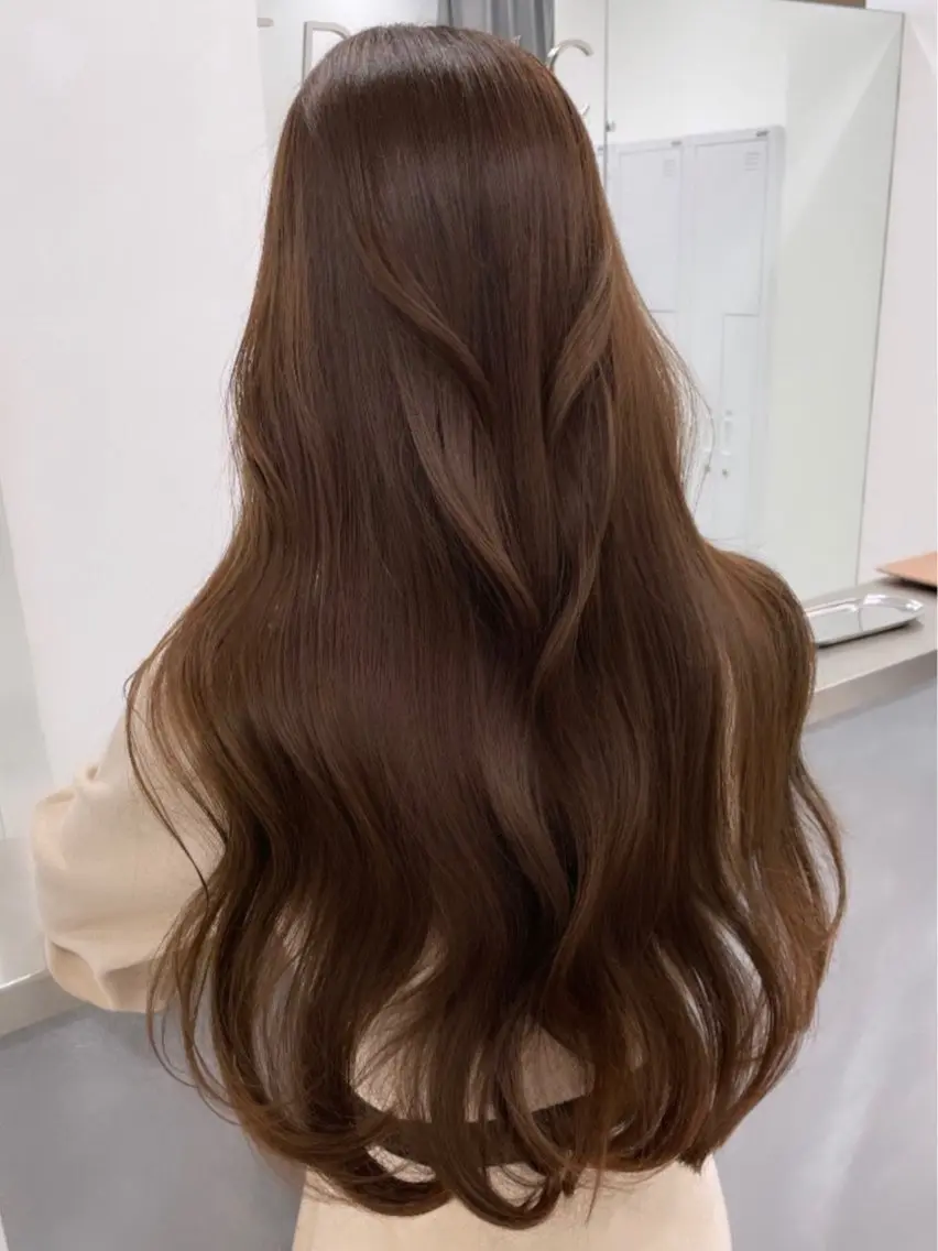 ロング City/louwe 韓国レイヤーカットのヘアスタイル