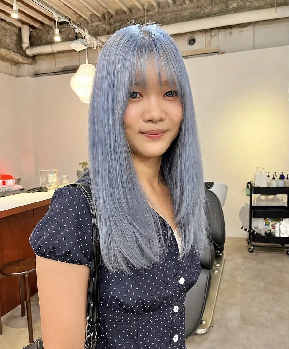 セミロング カラー ヘアカラー Sanaダブルカラー ✨️パルコ徒歩1分のヘアスタイル