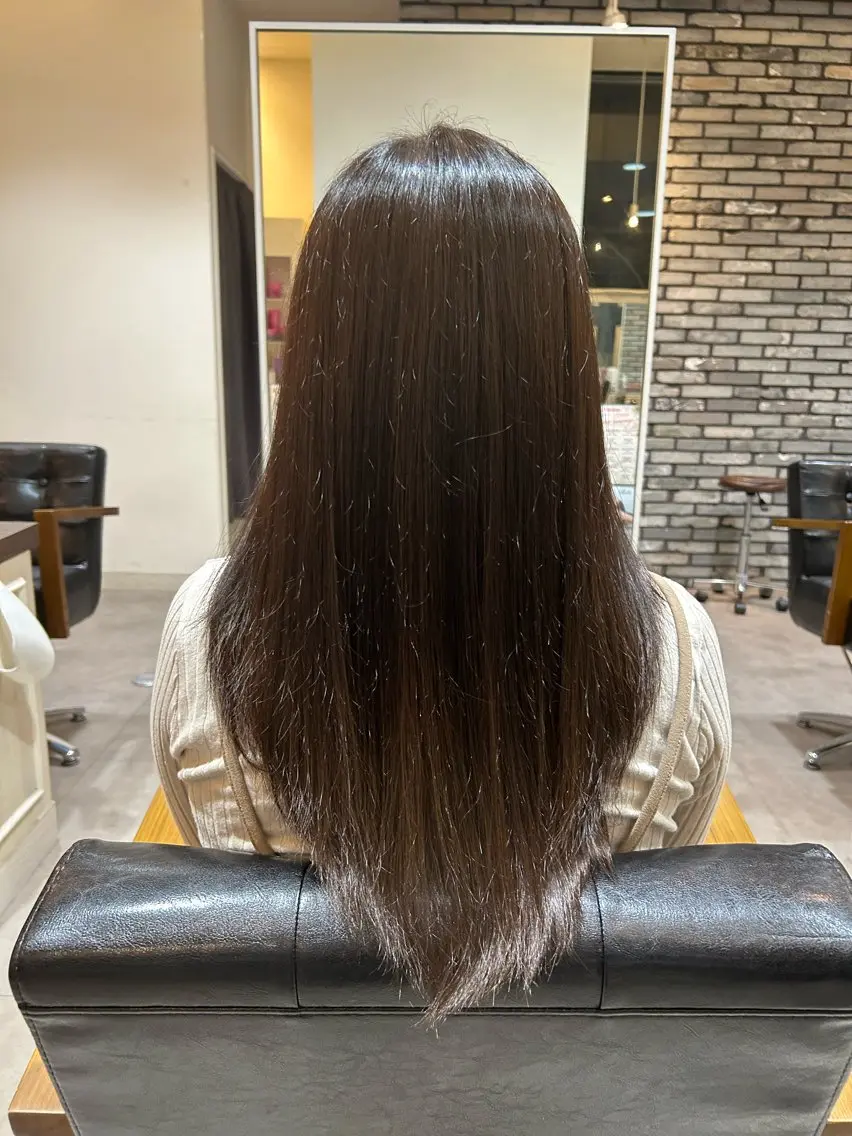 カラー グレージュ hirano harukaのヘアスタイル
