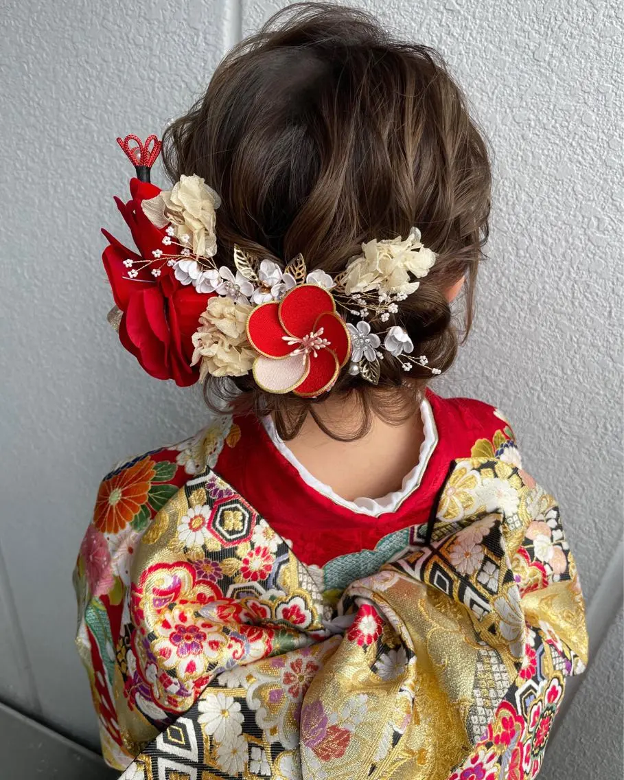 早朝卒業式袴着付けヘアセット9000円​〜​🌸持ち込み飾り付け放題【早朝料金はお問い合わせ下さい】の写真
