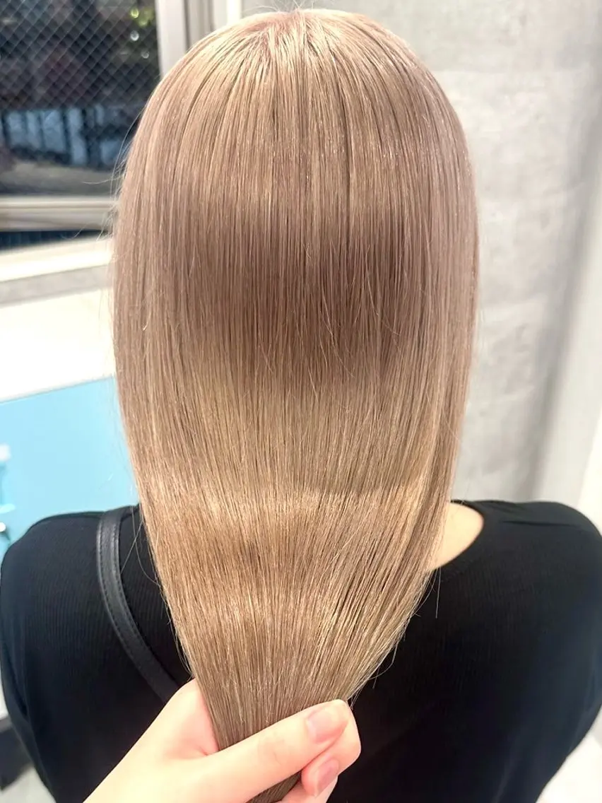 ロング ヘアカラー トリートメント ♡似合わせハイトーン ♡maiのヘアスタイル