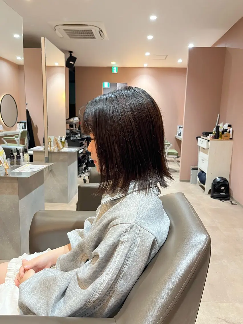 ショート ボブ 外ハネヘア カット 坂本 翔のヘアスタイル